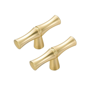 Poignées et boutons de tiroir décoratifs en alliage de zinc en forme de bambou personnalisable pour armoire, tiroir, commode et placard - Product Image 6