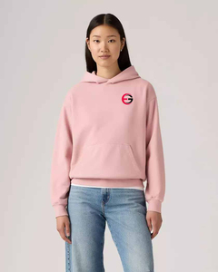 เสื้อสเวตเตอร์แบบสวมหัวโอเวอร์ไซส์วินเทจของผู้หญิงเสื้อสเวตเตอร์แบบสวมหัวเปิดไหล่แขนยาวผ้าฟลีซผ้าฝ้ายด้านหน้าของโรงงานโพลีเอสเตอร์ - Product Image 5