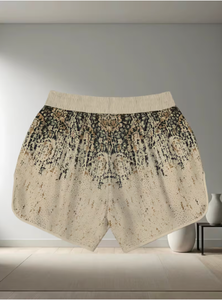 Shorts Boxers Unisexe en Tissu, Taille Mi-Haute Élastique, Imprimé par Transfert Thermique à Motif Moucheté, Séchage Rapide, Respirant, 100% Polyester - Product Image 3