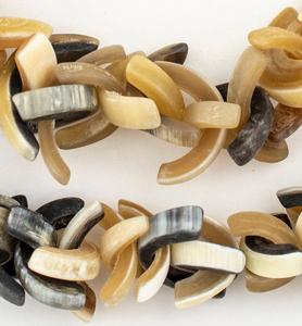 Véritables perles de corne de vache et de buffle faites à la main Meilleure qualité pour la fabrication de bijoux personnalisés Perles de décoration polies de style animal - Product Image 1