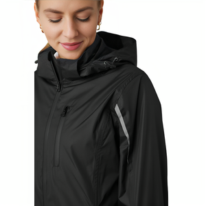 Chaqueta ecuestre impermeable, seca y cómoda, de alta calidad, para lluvia, para montar a caballo, con tuberías reflectantes en la parte delantera y trasera - Product Image 4