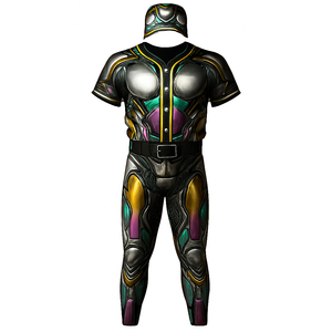 Ensemble de maillot et de pantalon de baseball personnalisé unisexe Respirant Extensible 100% polyester Vêtements de sport Commandes en gros pour équipes - Product Image 2