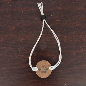 Bracelet en corde RFID programmable avec logo personnalisé, carte en bois pour hôtel et spa, puce NFC réglable - Product Image 3
