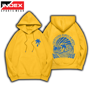 Sweat à capuche unisexe à imprimé bouffant 2025 avec poches, manches longues et tissu 100% coton pour hommes et femmes en hiver - Product Image 3