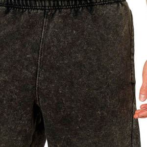 Shorts respirants de lavage à l'acide de produit tendance supérieur pour le dernier short de ceinture de cordon lourd de conception des hommes pour les hommes - Product Image 3