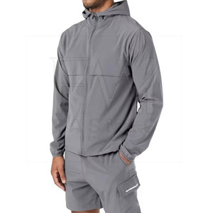 Active Wear Chaquetas y pantalones cortos Conjuntos de jogging de dos piezas con embalaje personalizado Conjuntos de dos piezas para hombres - Product Image 2