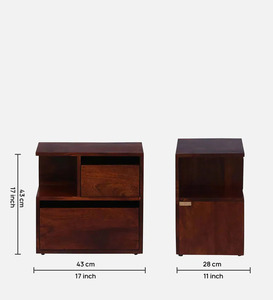 <b>Night</b> <b>Stand</b> Table Sofa Side Table Bedside Furniture In Acacia Wood With Natural Finishes for Bedroom Living Room Office - Product Image 4