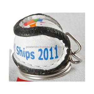 Durable Material Customized Sliotars Keyrings GAA Mini Hurling Ball Keychain Club Crest Design Custom Logo For Promotional Gift - Product Image 1