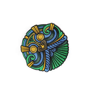 Customized Earth Design Logo Embroidery Patches High Quality Wholesale Fashionable Iron on Embroidery Patches - Product Image 4