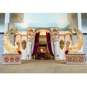 Tamil mariage Banquet fête salle entrée décoration Grand sri-lankais mariage thème entrée tamoul fête de mariage entrée décor - Product Image 1