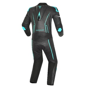 Combinaison de moto en cuir pour homme MAXLER MX-MLS-68, protection CE niveau 2, respirante, durable, cuir véritable premium 100% - Product Image 2