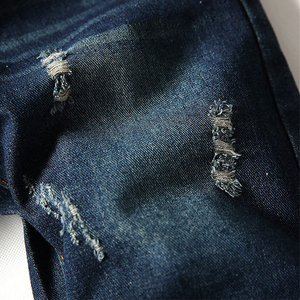 Streetwear décontracté mi-droit personnalisé pour hommes, short en jean écologique de style hip-hop, délavé à l'acide vintage de haute qualité - Product Image 3