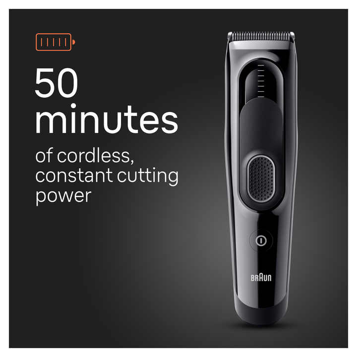 Braun Series 5 5310 Men's Cordless Electric Hair Clippers with 9 Length Settings