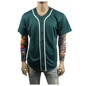 高速配信カスタム印刷野球プレーンシャツブルー野球ジャージー衣装メンズ昇華安い価格野球ジャージー男性