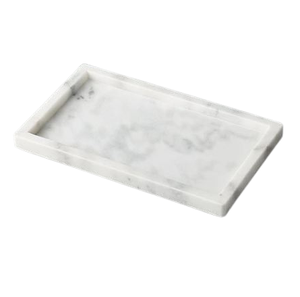 Plateau en marbre élégant avec poignées en métal, décoration de maison et de Table, vente en gros de haute qualité avec personnalisation - Product Image 3