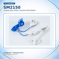 YYF SM2150 Pince à ligature vétérinaire à mâchoires courbes, réutilisable et autoclavable, pour la stérilisation des chiens