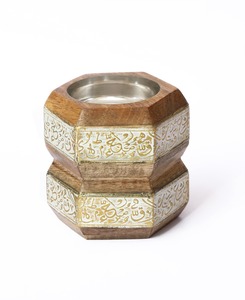 Nouveau brûleur d'encens Bakhoor le plus vendu Mubakhara brûleur à charbon de bois de conception arabe fabriqué en bois et métal - Product Image 2