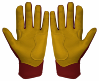 Guantes de Bateo de Béisbol Antideslizantes, Duraderos, de Cuero PU Suave, Colores y Tallas Personalizables, Ajuste Seguro, Cierre de Gancho y Bucle, Profesionales