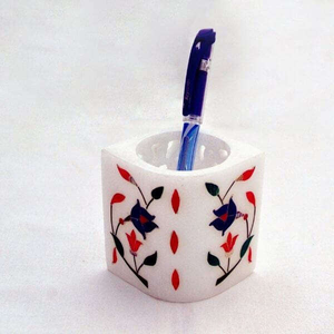 Porte-stylo incrusté d'os en bois coloré personnalisé fabriqué à la main pour cadeaux et bureaux d'artisanat maison restaurants école par tradebit - Product Image 6