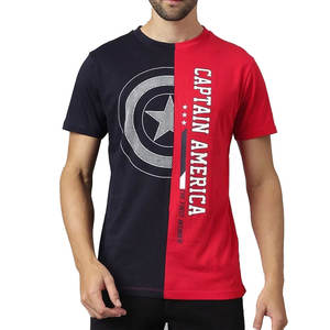 T-shirts pour hommes OEM T-shirt décontracté en coton à col rond Impression de logo personnalisé disponible T-shirts pour hommes de haute qualité T-shirts de couleur unie - Product Image 1