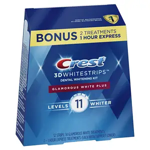 Crest 3d Whitestrips, Glamoureuze Witte, Tanden Bleken Strip Kit, 32 Strips (16 Count Pack) -Verpakking Kan Variëren