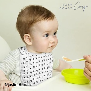 Love Heart Milk Letter Pattern Baby Bib 6-Layer <b>Absorbent</b> Cotton Muslin Soft Machine Washable Burp <b>Cloths</b> for Newborns Teething - Product Image 3