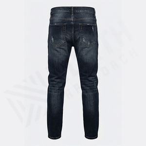 Pantalones Vaqueros de Mezclilla de Alta Calidad para Hombre, Diseño Nuevo y Moderno, Estilo Casual, Ajustados, Rotos y Desgastados, Venta al por Mayor, Personalizados - Product Image 2