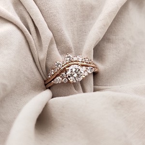 แหวนหมั้นเพชรสวยงาม14K สำหรับงานแต่งงานของผู้หญิงได้รับการรับรองจาก IGI - Product Image 5