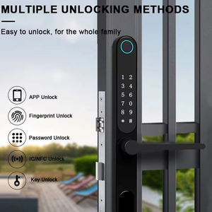 高度な両面防水スマートロックシンプルアルミ合金材料複数ロック解除方法直接工場販売 - Product Image 4