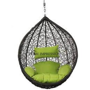 Matériau antirouille fabriqué en métal couleur noire balançoires enduites de poudre pour balcons de jardin et de maison fournitures d'accessoires de sièges - Product Image 4
