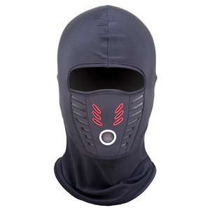 Masque tactique de cagoule à flux d'air avec panneau respiratoire Bouclier UV intégral Coupe-vent Capuche extensible Doublure de casque pour l'équitation et le sport - Product Image 6