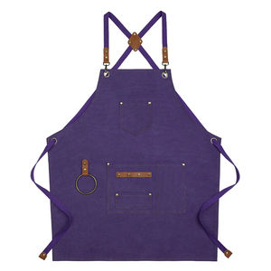 Wholesale Canvas Cotton Adjustable Cross Back Bib Cooking <b>Apron</b> for <b>BBQ</b> & Grill - Product Image 5