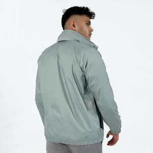 Men New Fashion Running Sports <b>Jacket</b> Blank Cotton Plaid Zip up Windbreaker <b>Jacket</b> Manufacture Custom - Product Image 2