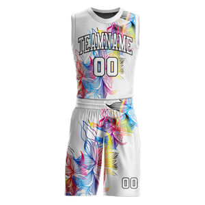 Uniforme de basket-ball unisexe de haute qualité avec logo personnalisé, taille plus, été, respirant, imprimé, séchage rapide, nom d'équipe personnalisé, nouvelle arrivée - Product Image 1