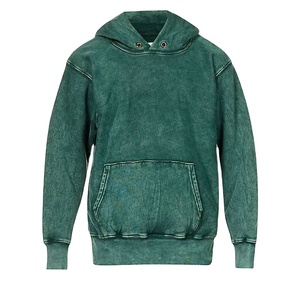Sweat à capuche délavé pour homme de haute qualité, style vintage, décontracté, en molleton doux, respirant, 100 % coton, idéal pour l'hiver et le style urbain - Product Image 1
