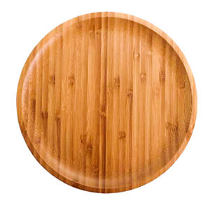 Assiettes de présentation en bois peintes à la main, rondes, personnalisables pour la maison, l'hôtel, le restaurant, les fêtes - Product Image 6