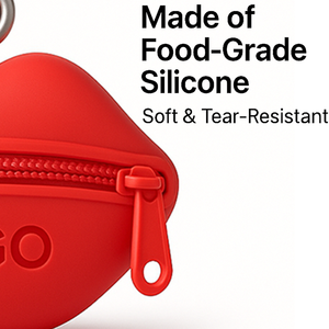 Dompet Koin Silikon Bentuk Bibir Desain Baru Eksklusif dengan Gantungan Kunci, Kantong Mini Tahan Air untuk Lipstik, Kunci & Koin, Logo Custom - Product Image 3