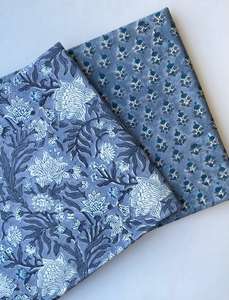 Jaipur ผ้าฝ้ายบล็อกพิมพ์ด้วยมือแบบ100% ทำด้วยมือผ้าฝ้ายแบบดั้งเดิมเป็นมิตรต่อสิ่งแวดล้อมระบายอากาศได้ - Product Image 5