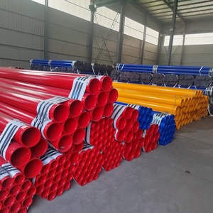 Tubería de Acero al Carbono Soldada para Rociadores Contra Incendios ASTM A53 Sch40 Pintada de Rojo Grado Q235/Q345 Marca HANLIN - Product Image 2