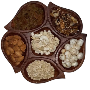 Plateau de serveur de fruits secs multi-compartiments solide moderne serveur de collation d'écrou pour la décoration de la maison accessoires de cuisine de fête - Product Image 4