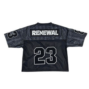 Camiseta de fútbol americano de malla, ropa de calle personalizada, Camiseta deportiva transpirable de gran tamaño estilo Hip Hop para hombres y mujeres - Product Image 3