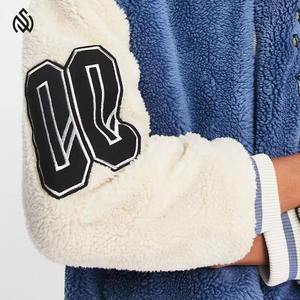 Wholesale High Quality Fleece Jacket Full Zipper <b>Sherpa</b> <b>Fabric</b> Custom Print Men Fleece winter jacket - Product Image 4