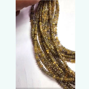 7 hilos de tanzanita Natural 5x3mm Rondelle cuentas lisas 463 Ct lote Iroc ventas 16 pulgadas de longitud collar de cuentas de piedras preciosas - Product Image 3