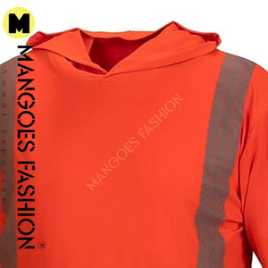 Veste polaire réfléchissante haute visibilité pour hommes de grande taille, vêtements de sécurité réfléchissants en tissu de coton à rayures pour l'hiver, au prix de gros - Product Image 5