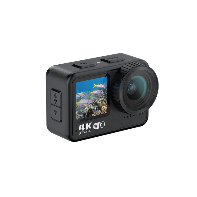 Manufacturer's High Quality Waterproof Sports Camera 4K HD 30fps WIFI Dual Screen 2.0" 160 Wide Angle 30m Underwater MicroSD