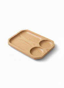 Eco-Friendly Natural Wooden <b>Tray</b> with Handles for Serving Food and <b>Drinks</b> Modern Design for Party Use - Product Image 4