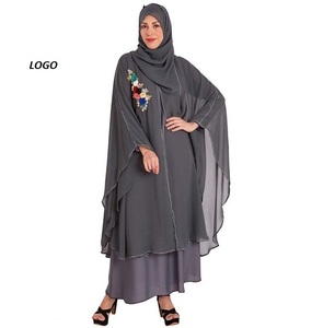Abaya de style arabe de Dubaï pour femmes, robe musulmane à manches longues, robe Maxi longue, abayas de style caftan islamique, nouvel arrivage - Product Image 6