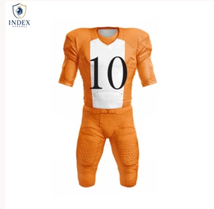 Ensemble de maillot et pantalon de football américain personnalisé Index Apparel, col en V, manches courtes, polyester respirant, taille adulte pour homme - Product Image 1