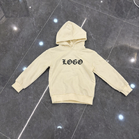 Sweat à capuche homme imprimé gothique crème, pull personnalisé avec logo sur la poitrine, streetwear oversize, poids lourd, fabricants en gros, grossistes, usine