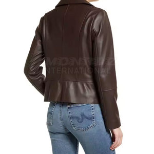 Veste en cuir et coton respirante la plus vendue, col montant, personnalisable, faible MOQ, nouvelle arrivée, imperméable pour femme - Product Image 2